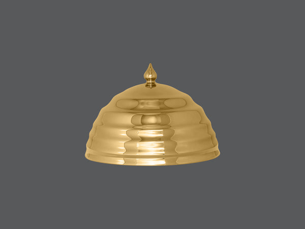 CLOCHE DROP, 7.1"D, GOLD_0