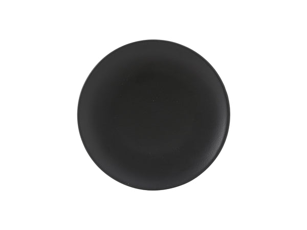 Tuxton Plate Coupe 6 ½" Zion Matte Black Coupe