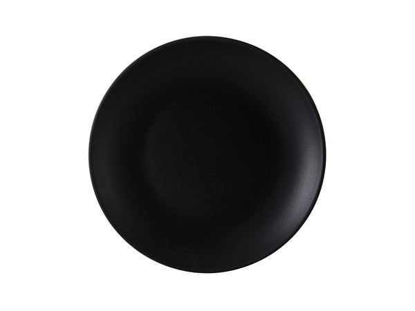 Tuxton Plate Coupe Plate 8" Zion Matte Black Coupe_0