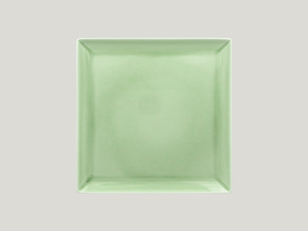 SQUARE COUPE PLATE, 9.65"L, 9.65"W, GREEN_0
