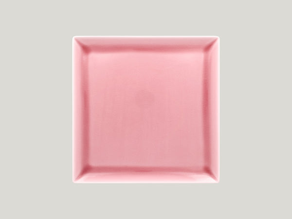 SQUARE COUPE PLATE, 9.65"L, 9.65"W, PINK_0