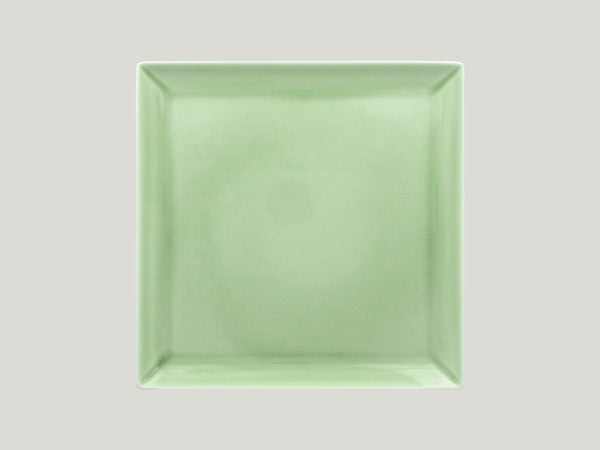 SQUARE COUPE PLATE, 10.65"L, 10.65"W, GREEN_0