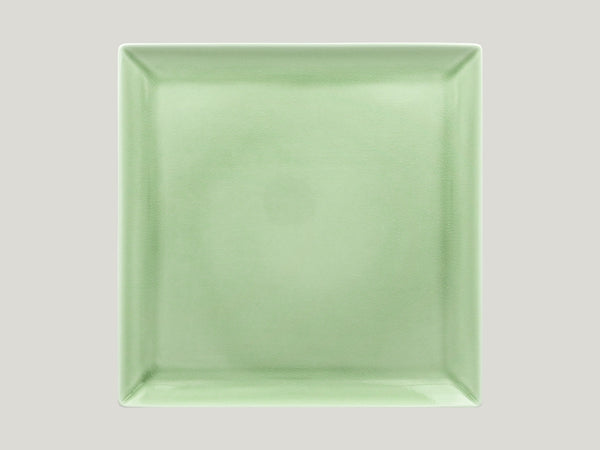 SQUARE COUPE PLATE, 11.9"L, 11.9"W, GREEN_0