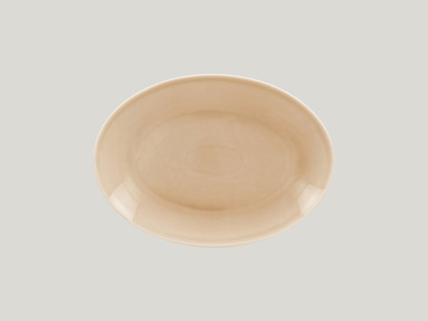 OVAL COUPE PLATTER, 10.25"L, 7.5"W, BEIGE_0