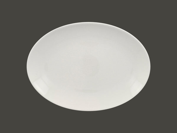 OVAL COUPE PLATTER, 12.6"L, 9.05"W, WHITE_0