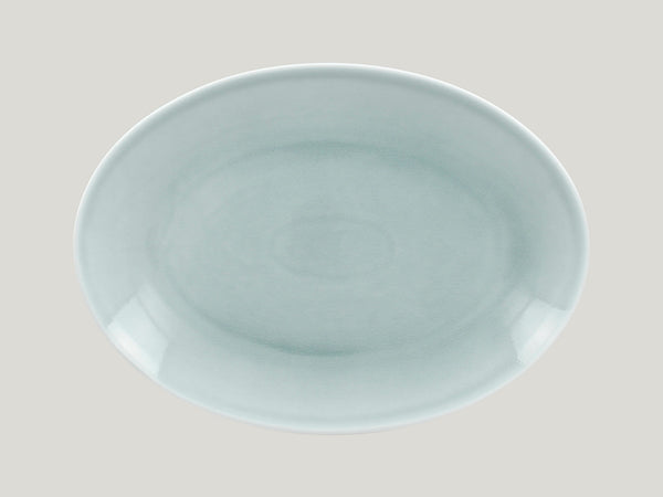 OVAL COUPE PLATTER, 14.15"L, 10.65"W, BLUE_0