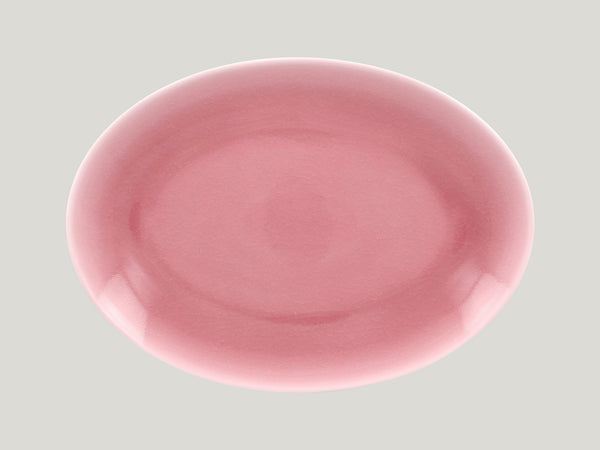 OVAL COUPE PLATTER, 14.15"L, 10.65"W, PINK_0