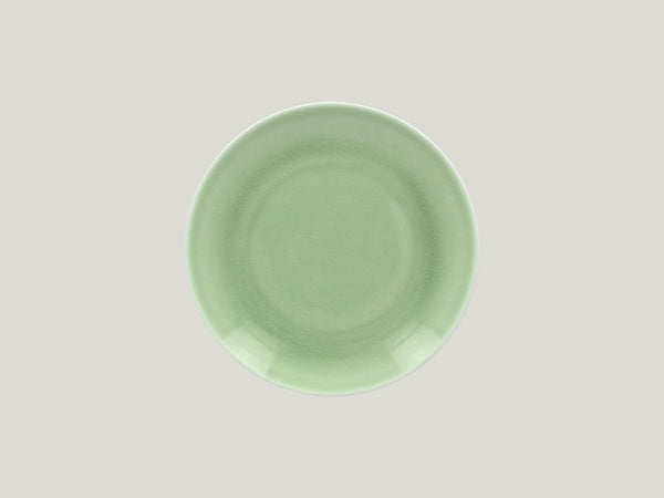 FLAT  COUPE PLATE, 8.25"D, GREEN_0