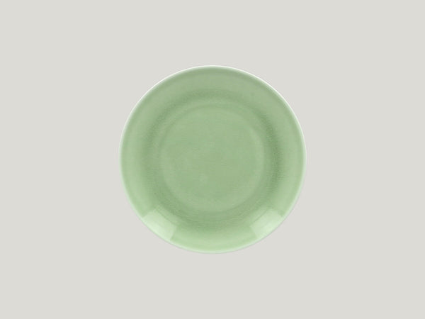 FLAT  COUPE PLATE, 8.25"D, GREEN_0