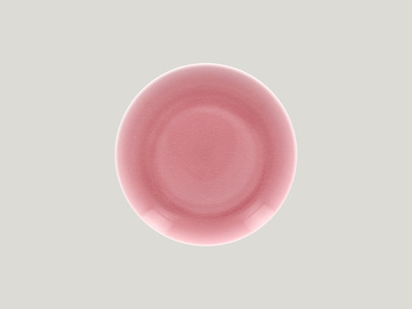 FLAT  COUPE PLATE, 8.25"D, PINK_0