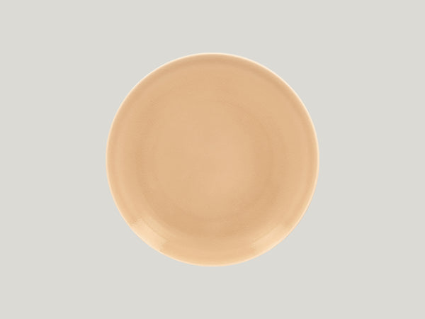 FLAT COUPE PLATE, 9.45"D, BEIGE_0
