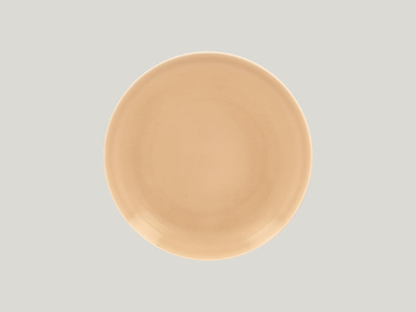 FLAT COUPE PLATE, 9.45"D, BEIGE_0