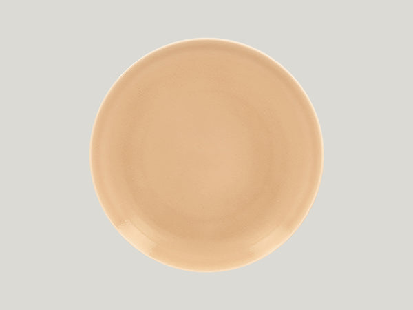 FLAT COUPE PLATE, 10.65"D, BEIGE_0