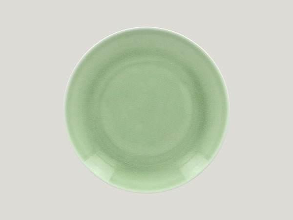 FLAT COUPE PLATE, 10.65"D, GREEN_0