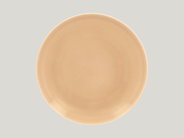 FLAT COUPE PLATE, 11.4"D, BEIGE_0