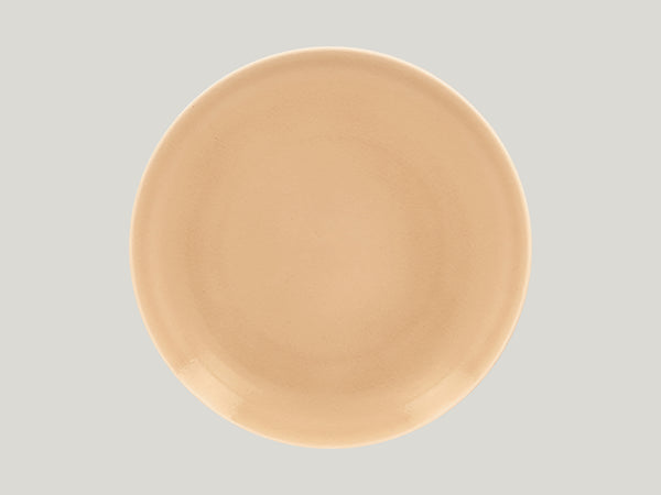 FLAT COUPE PLATE, 11.4"D, BEIGE_0