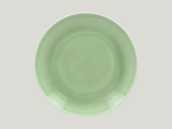 FLAT COUPE PLATE, 11.4"D, GREEN_0