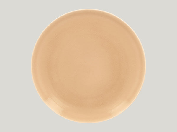 FLAT  COUPE PLATE, 12.2"D, BEIGE_0