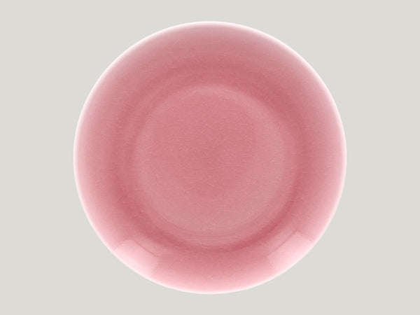 FLAT  COUPE PLATE, 12.2"D, PINK_0