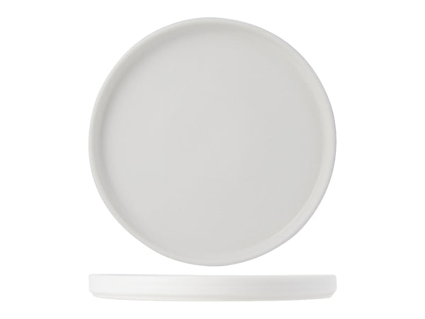 Tuxton Plate Straight Side Plate 8 ¼" x ¾" Zion Matte White_0