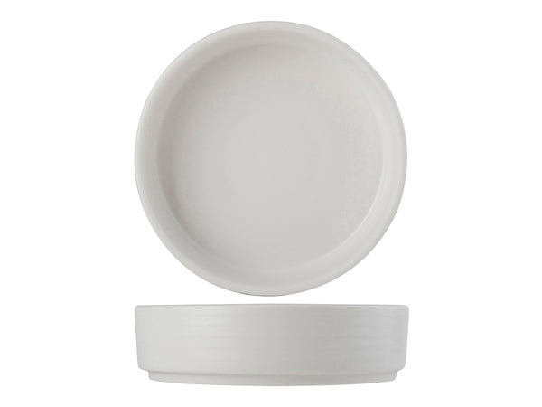 Tuxton Tortilla Holder Side Dish 6-1/2" x 1-3/4" Zion Matte White_0
