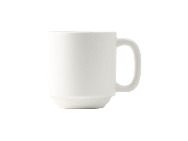 Tuxton Stackable Yukon Mug  Mug 4 ¾" x 3 ⅜" x 3 ⅝" Zion Matte White_0