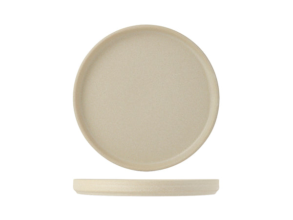 Tuxton Plate Straight Side Plate 6 ½" x ⅝" Zion Matte Beige_0