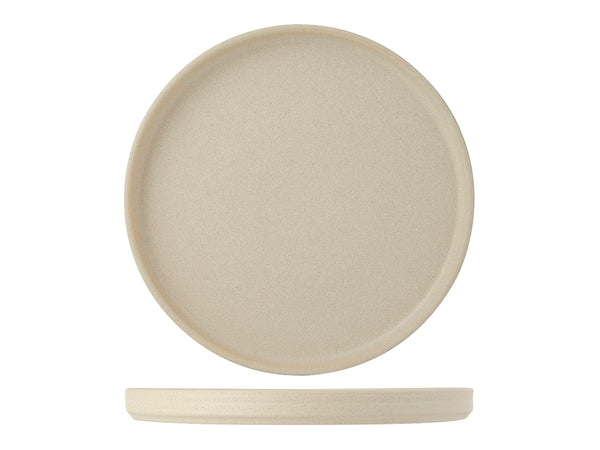 Tuxton Plate Straight Side Plate 8 ¼" x ¾" Zion Matte Beige_0