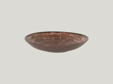 DEEP COUPE PLATE, 10.25"D, 40.6 OZ, OAK BROWN_1