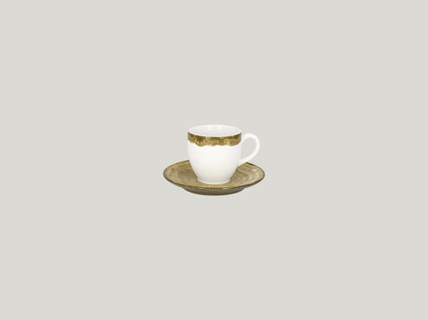 SAUCER FOR ESPRESSO CUP CLCU09, 5.1"D, MOSS GREEN_0