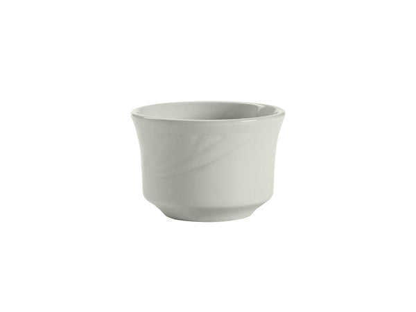 Tuxton Bouillon Cup 7 oz Sonoma Porcelain White Embossed