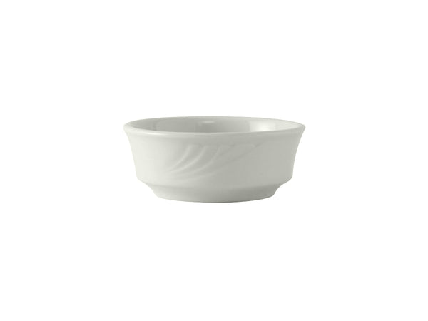 Tuxton Bowl 11 oz 5" Sonoma Porcelain White Embossed