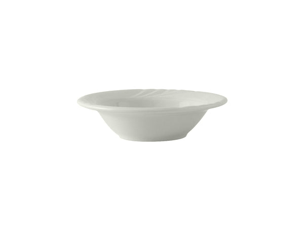 Tuxton Grapefruit Bowl 6 ½ oz Sonoma Porcelain White Embossed