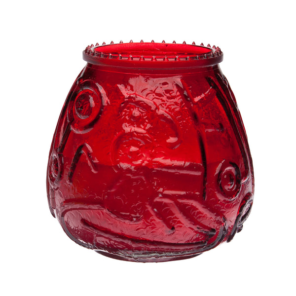 Euro Venetian Decorative Glass Candles Red 2/6 pk_0