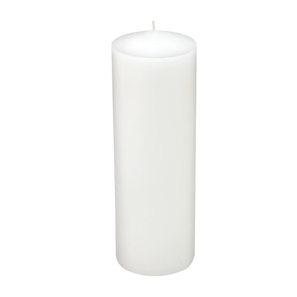 9.5" PILLAR CANDLES WHITE_0