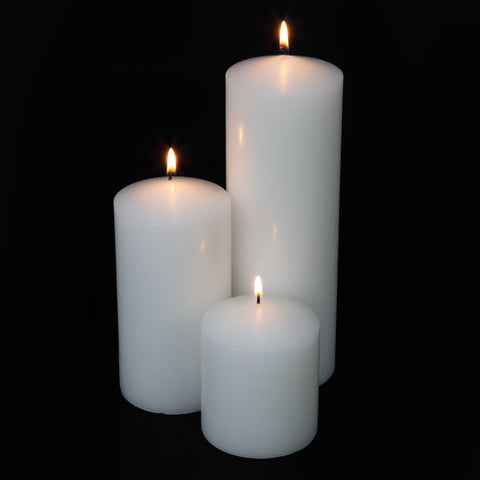 9.5" PILLAR CANDLES WHITE_1