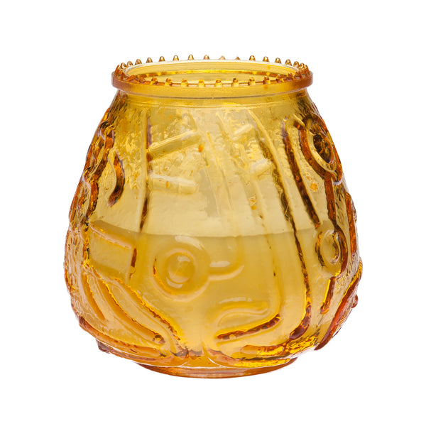 Euro Venetian Decorative Glass Candles Amber 2/6 pk_0