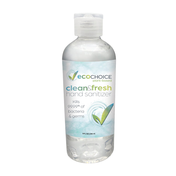 8 OZ EcoChoice Hand Sanitizer Clean & Fresh  4/10pk_0